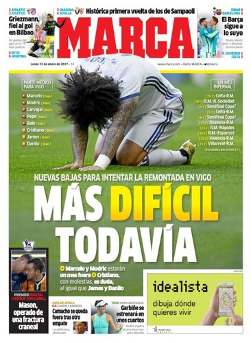 Capas Dos Jornais Caderno De Um Madridista