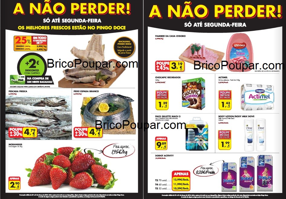 Novo Folheto Pingo Doce A N O Perder At Segunda Feira Bricopoupar