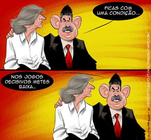 Cartoons - Jorge Jesus e Luis Filipe Vieira