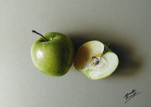 my_drawing_of_a_green_apple_and_a_half_by_marcello
