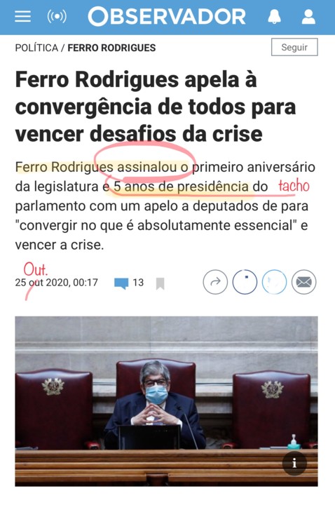 «Ferro Rodrigues apela…», in Observidor (isso mesmo), 25/X/20