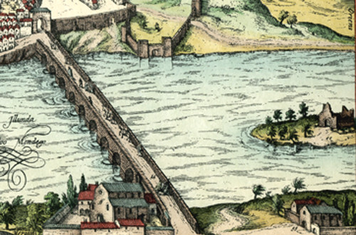 Vista de Coimbra. Georg Braun e Franz Hoefnagel (c