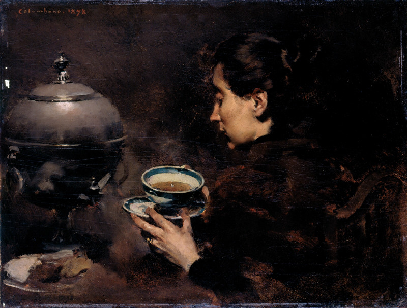 a chavena de cha Columbano Bordallo Pinheiro.jpg a chavena de cha Columbano Bordallo Pinheiro.jpg