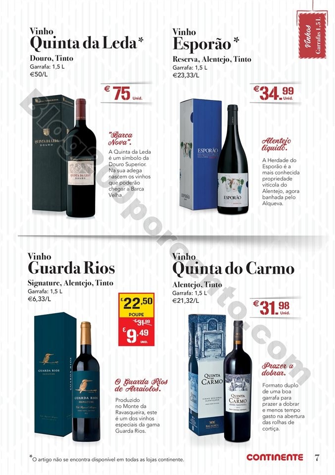 folheto promoções Continente Natal bebidas 29out-23dez