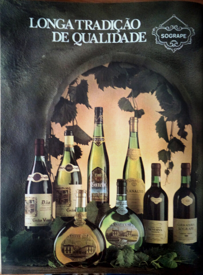 Longa tradição da qualidade, Sogrape («Expresso 15 Anos — ed. comemorativa», Lisboa, Expresso, 1988, p 68)