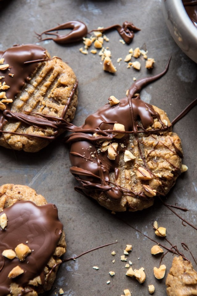 5-Ingredient-Chocolate-Dipped-Peanut-Butter-Cookie