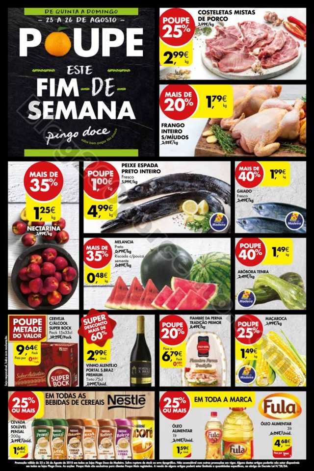 Folheto Pingo Doce Fim Semana 23a26ago