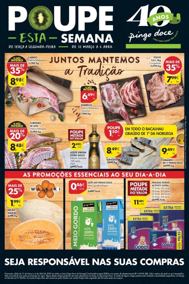 Antevisão Folheto PINGO DOCE 31 março a 6 abril 