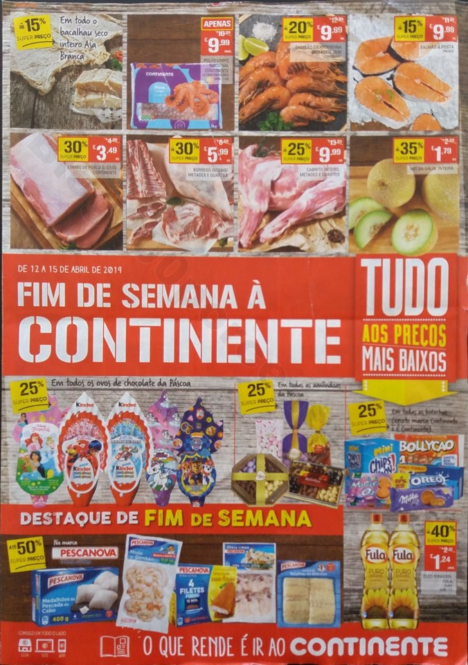 antevisao folheto 12 a 15 continente fim de semana Novo Folheto Continente Fim Semana 12a15abr