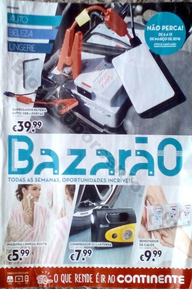 antevisão folheto bazarão Continente 6a12mar