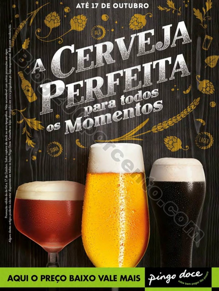 Antevisão Folheto PINGO DOCE Especial cervejas de Novo folheto Especial Promoções Pingo Doce até 17out