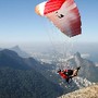 Pedra da G&aacute;vea - Sandro Cardoso salta de speed fl