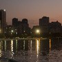 Amanhecer no Rio - O bairro de Botafogo ainda ilum