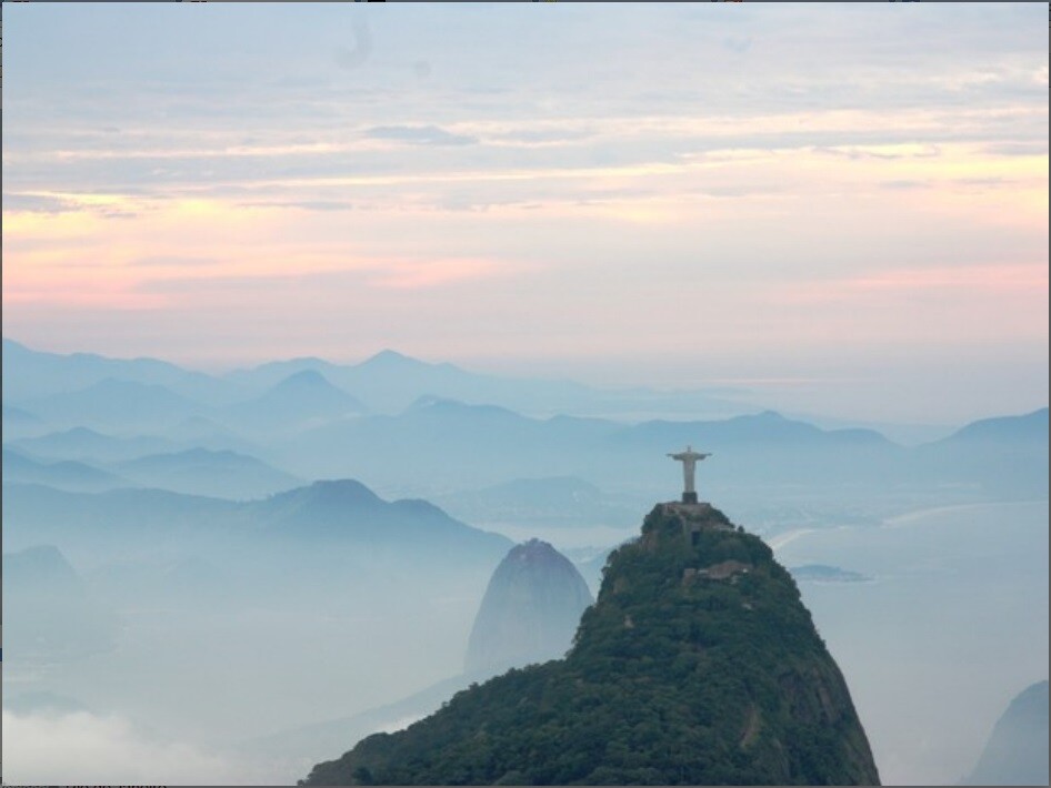 Amanhecer no Rio - C&eacute;u do Rio amanhece nublado ne