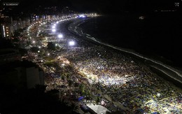 JMJ - Praia de Copacabana - Imagem a&eacute;rea de mostr
