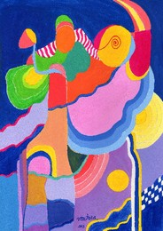 Mem&oacute;rias do Tempo Quente 01, guache papel, 21x29,